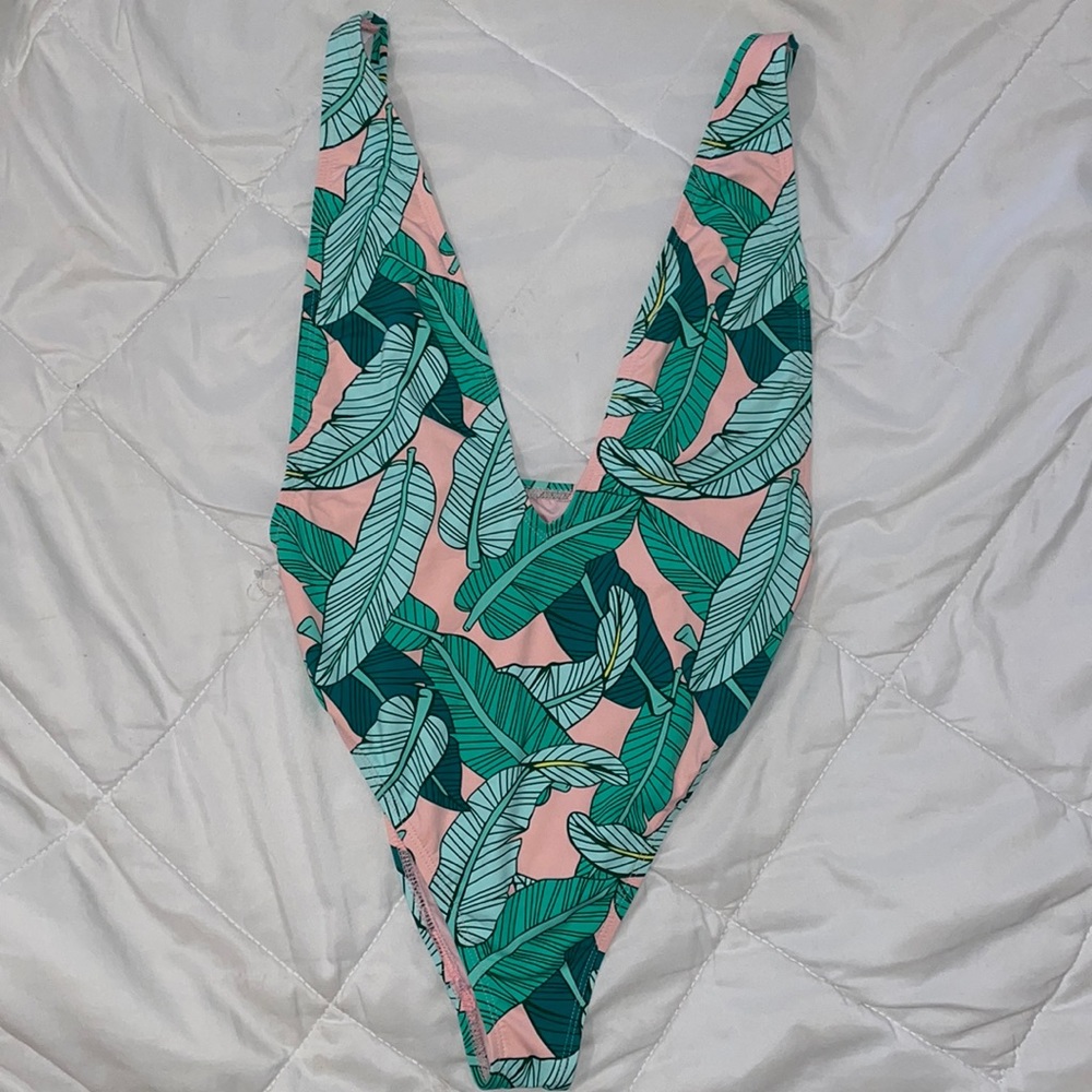 One piece floral swimsuit